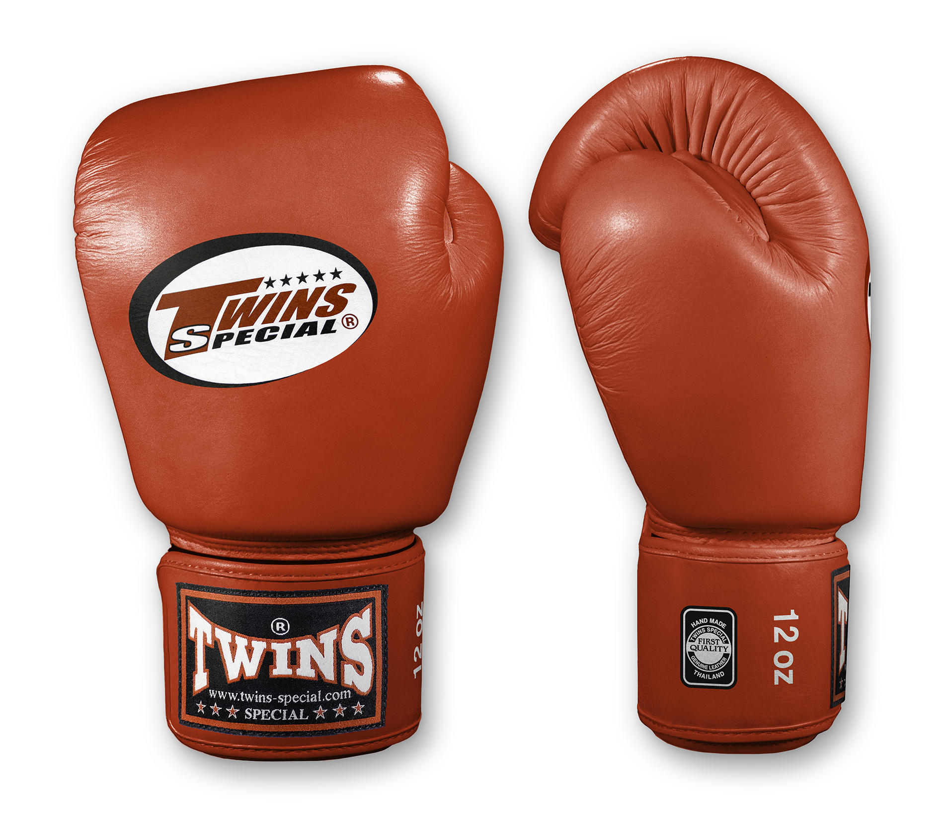 TWINS Boxing Gloves- Premium Leather w/ Velcro - Bold Colors - Red, Brown, Lime Green, Blue, Lavender