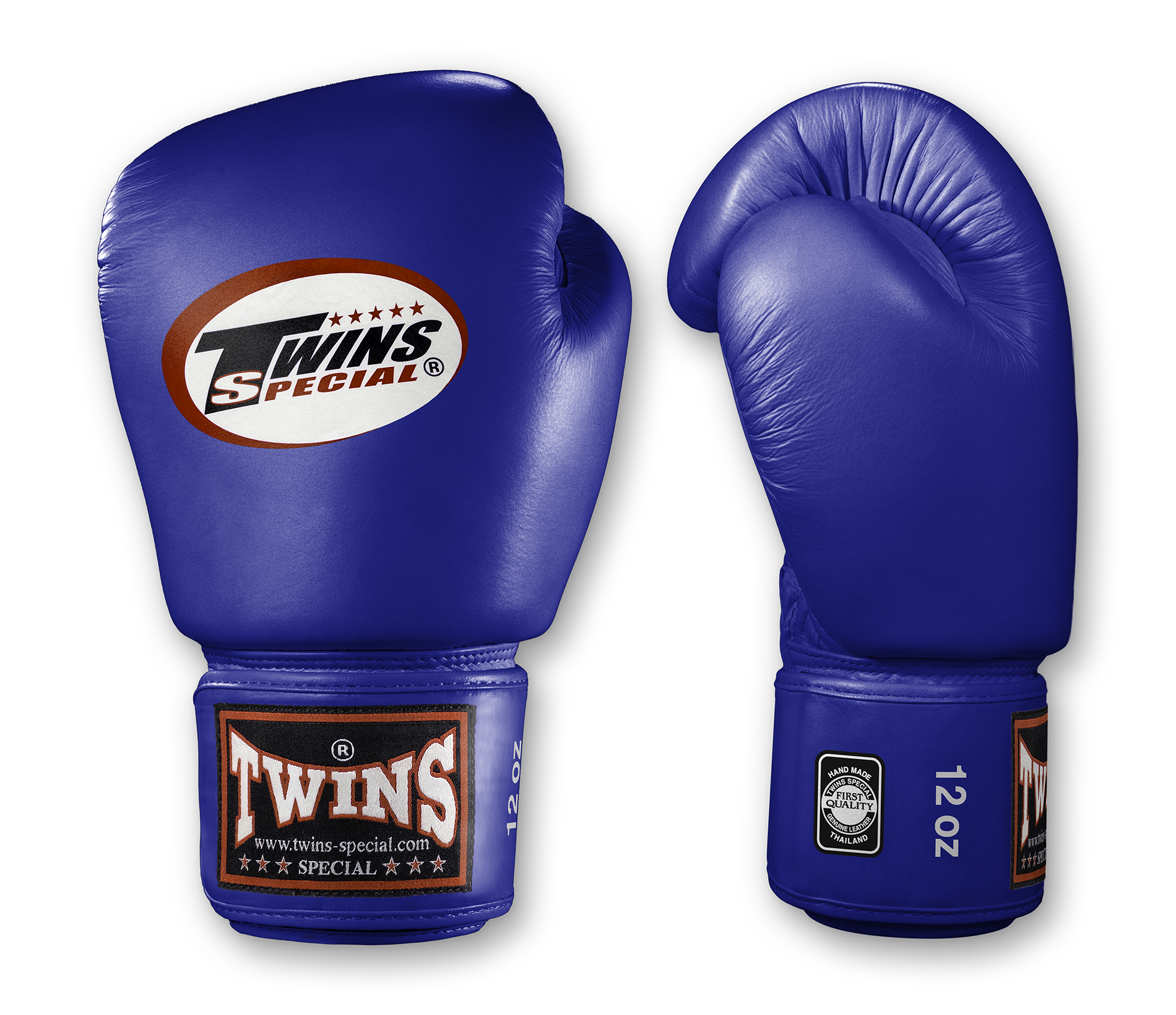 TWINS Boxing Gloves- Premium Leather w/ Velcro - Bold Colors - Red, Brown, Lime Green, Blue, Lavender
