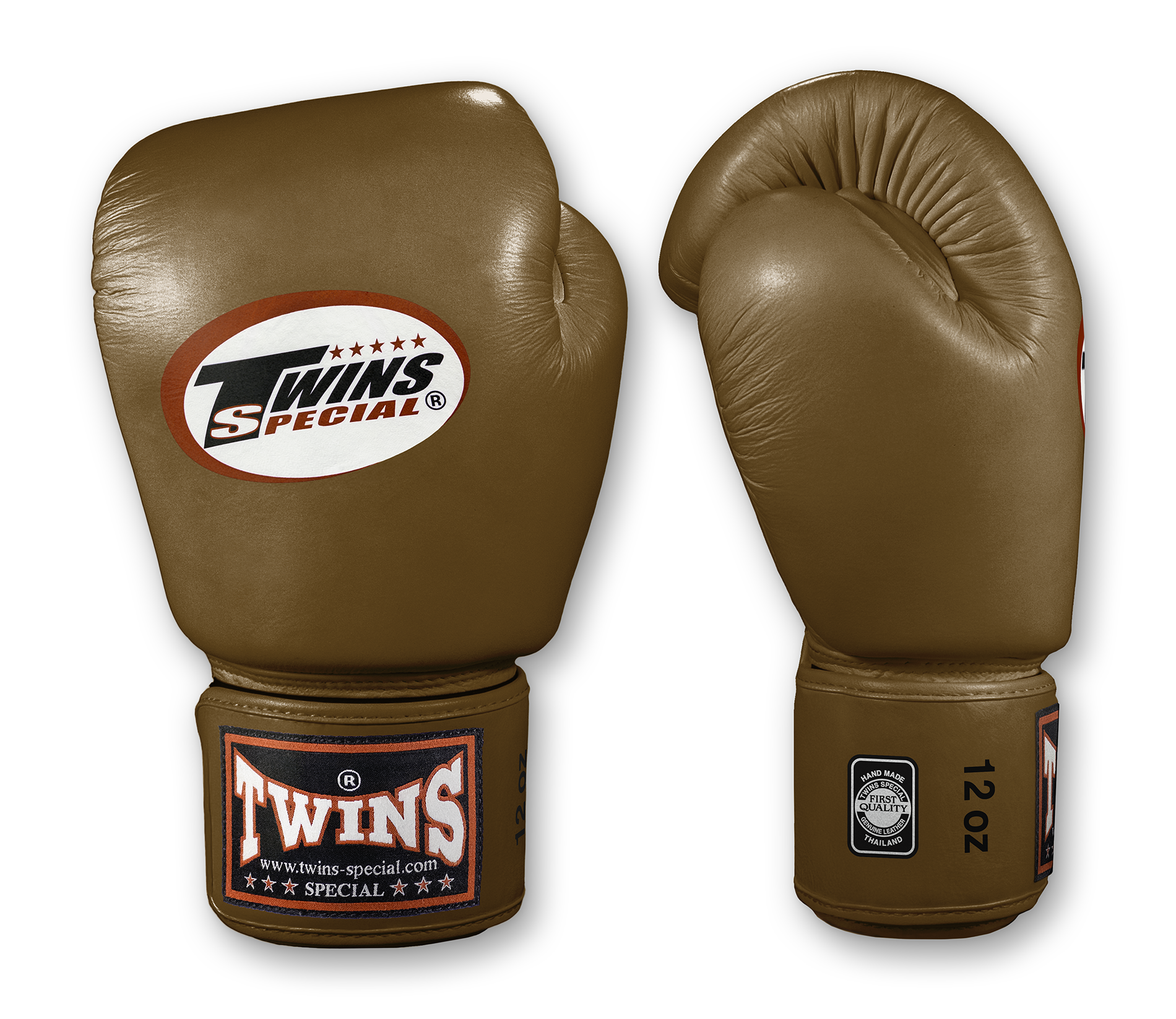 TWINS Boxing Gloves- Premium Leather w/ Velcro - Bold Colors - Red, Brown, Lime Green, Blue, Lavender