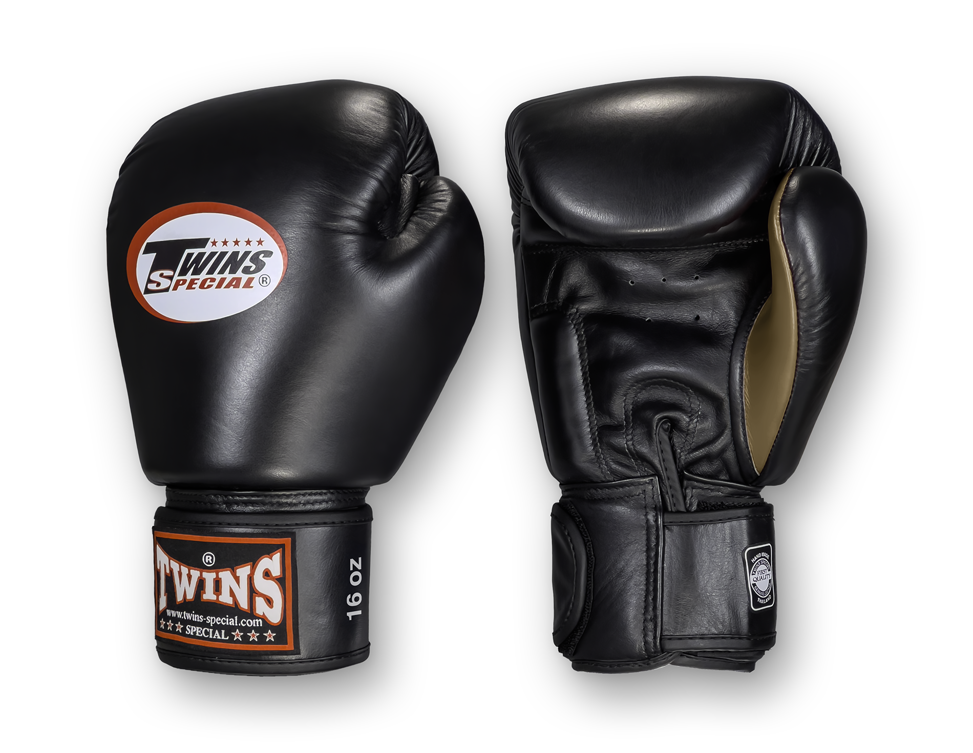 TWINS Boxing Gloves- Dagger - Premium Leather w/ Velcro- Black, Red, Blue, Lavender, Lime Green