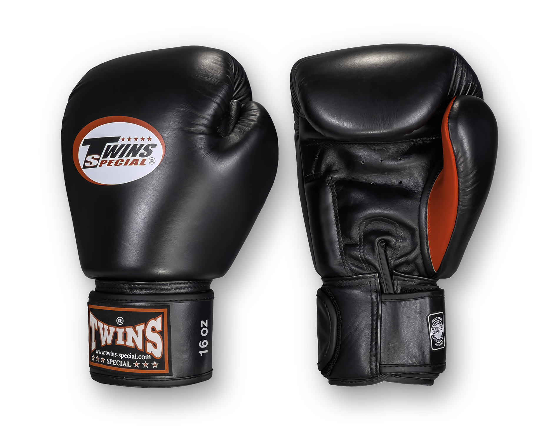 TWINS Boxing Gloves- Dagger - Premium Leather w/ Velcro- Black, Red, Blue, Lavender, Lime Green