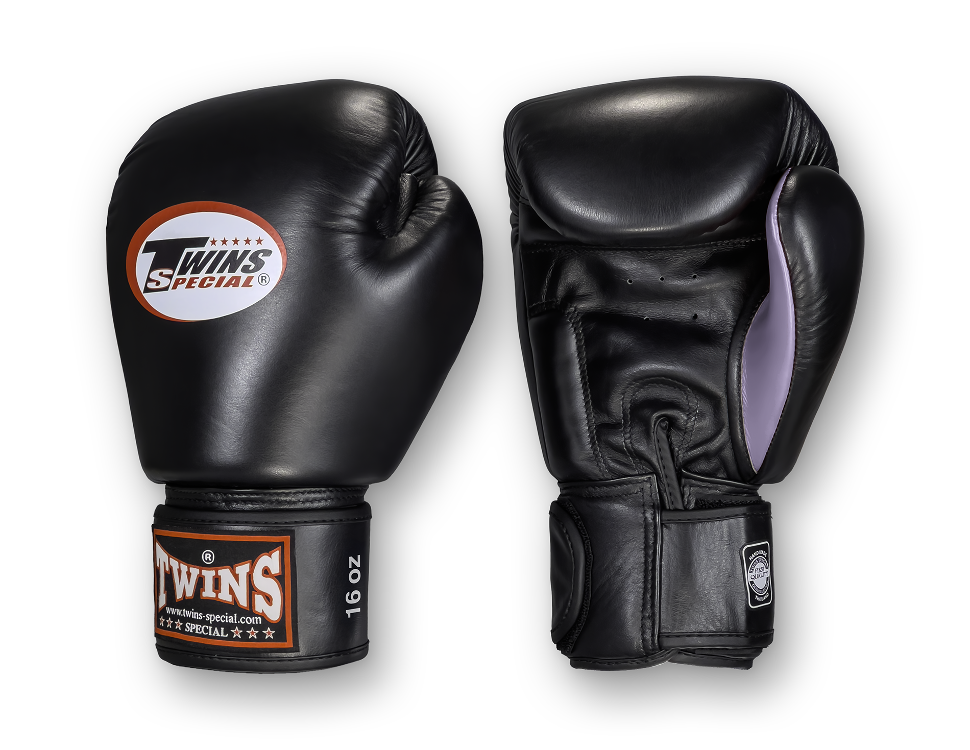 TWINS Boxing Gloves- Dagger - Premium Leather w/ Velcro- Black, Red, Blue, Lavender, Lime Green