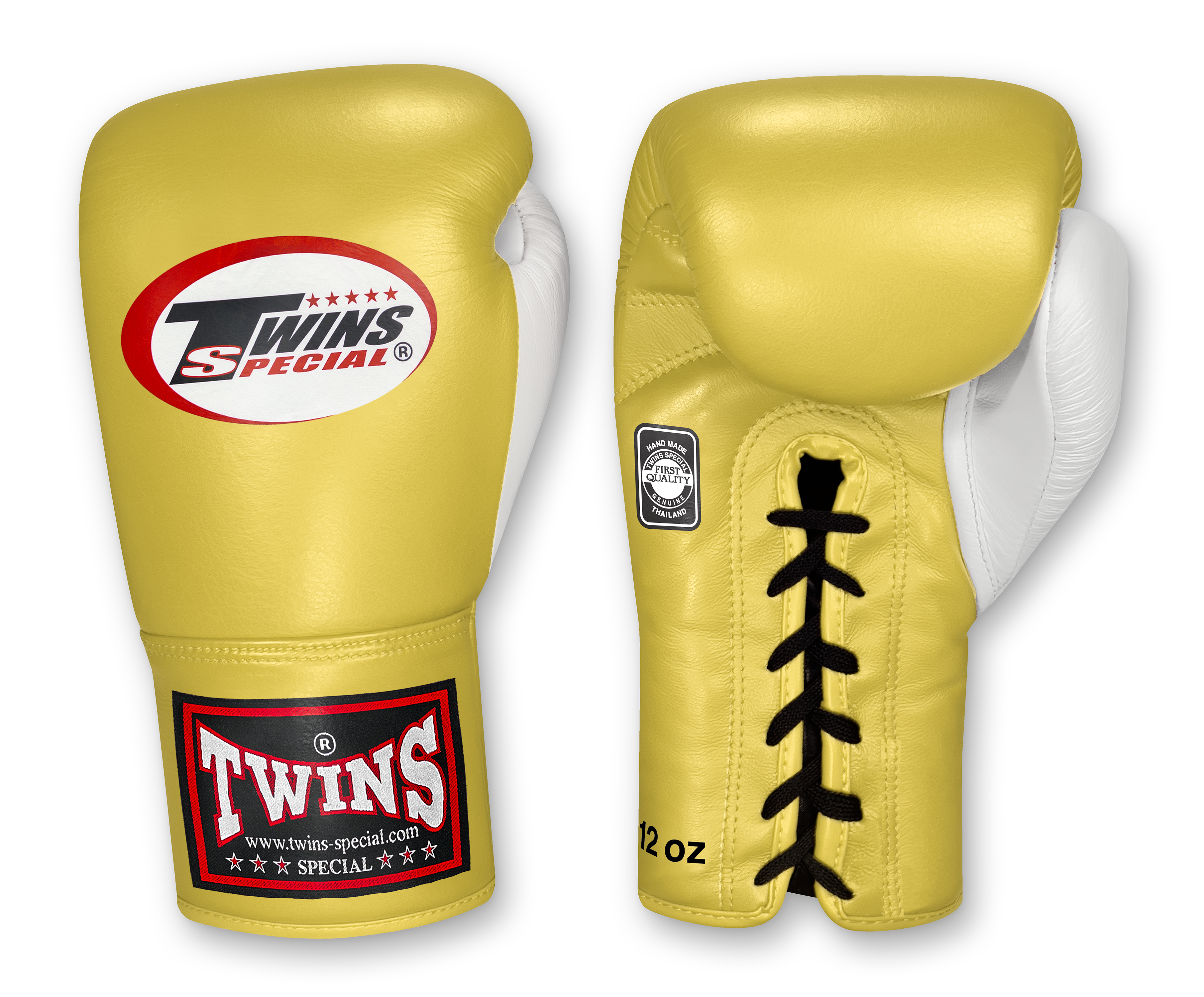 Dual Color Laceup - Colored Body and Palm - White Thumb - Lights - Olive, Light Yellow, Pastel Blue, Light Pink