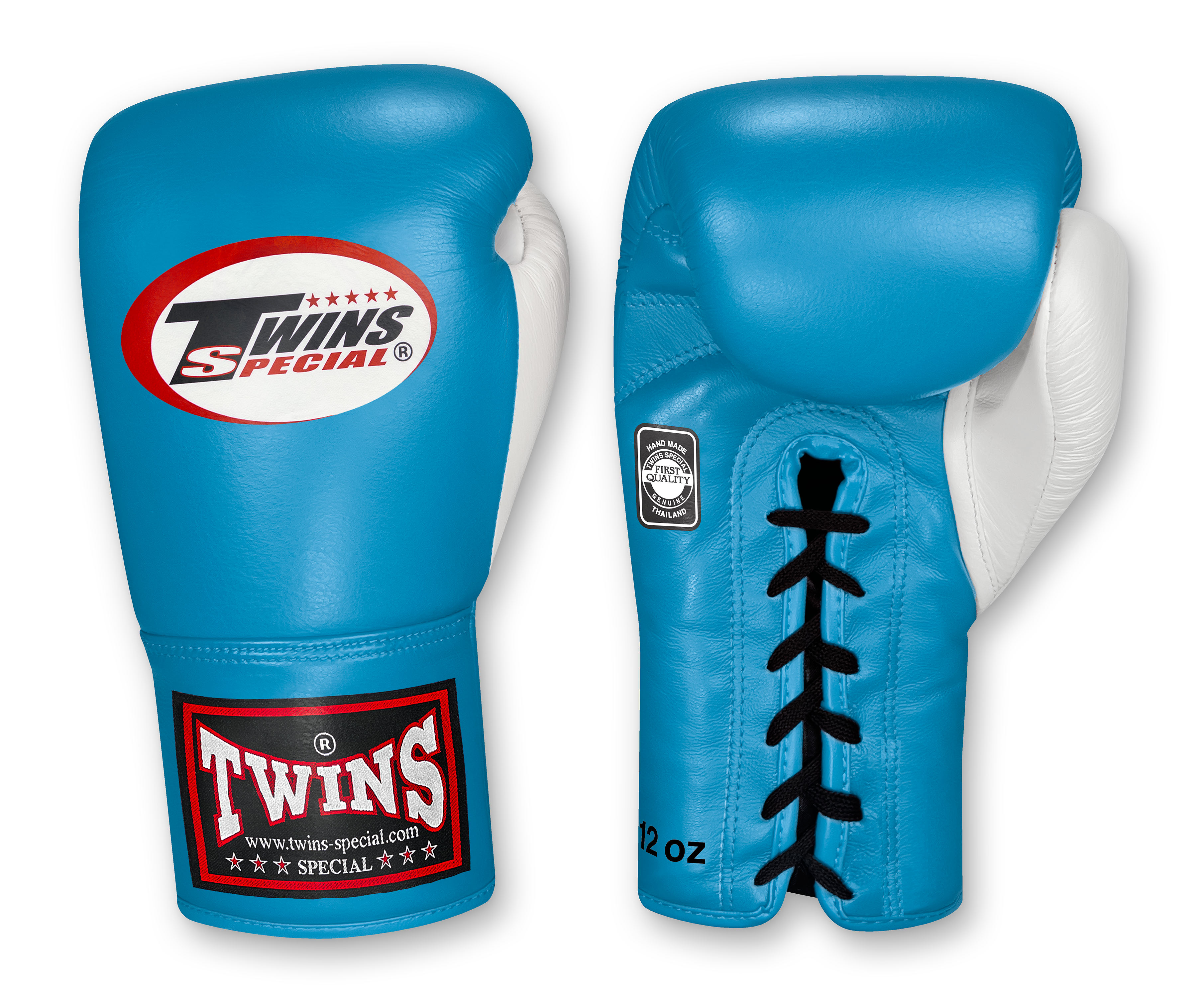 Dual Color Laceup - Colored Body and Palm - White Thumb - Brights - Yellow, Pink, Light Blue, Orange