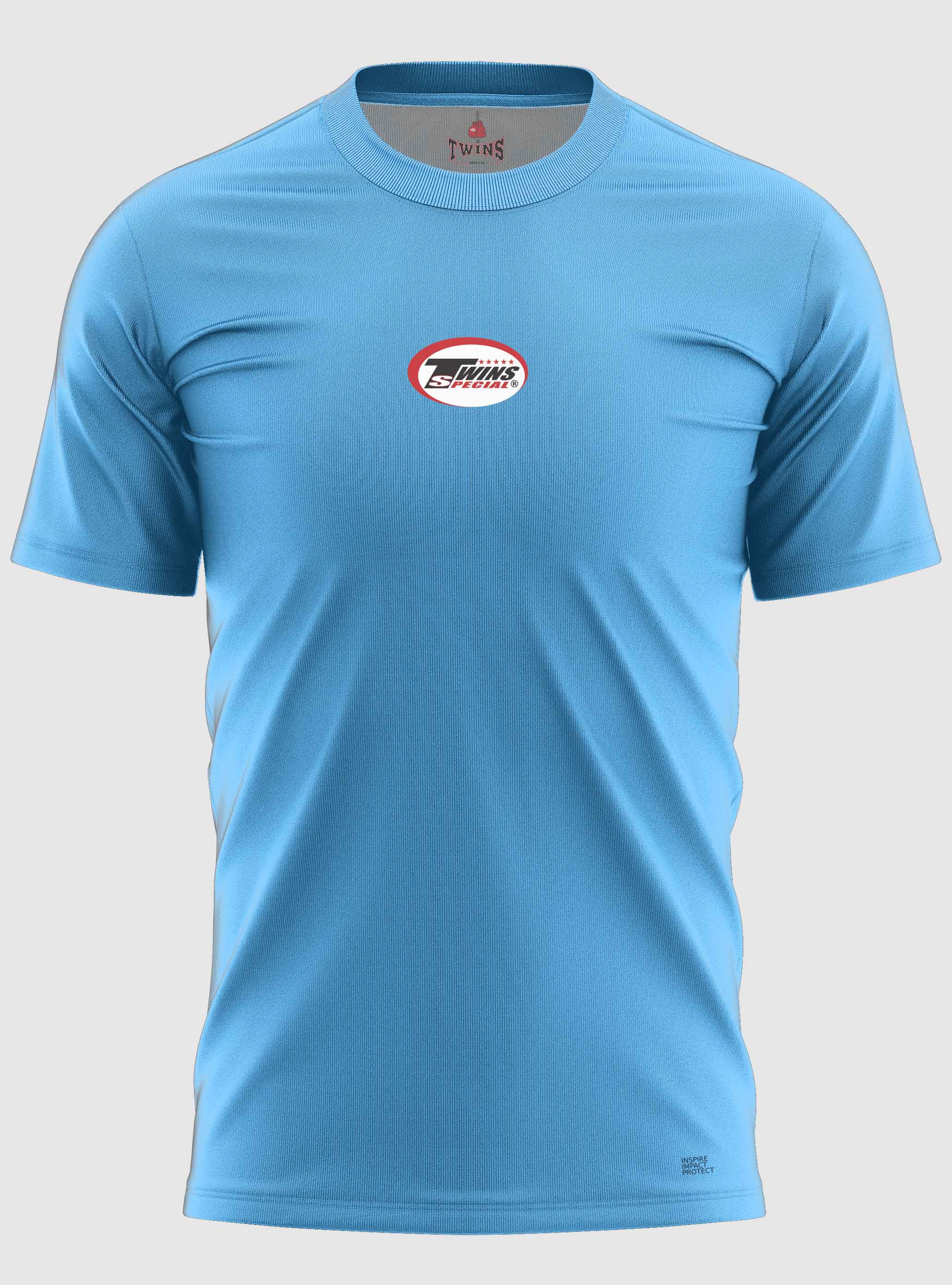 TWINS Muay Thai Boxing T-Shirt - Solid - Bright Colors - Orange, Yellow, Olive, Light Blue, Pink