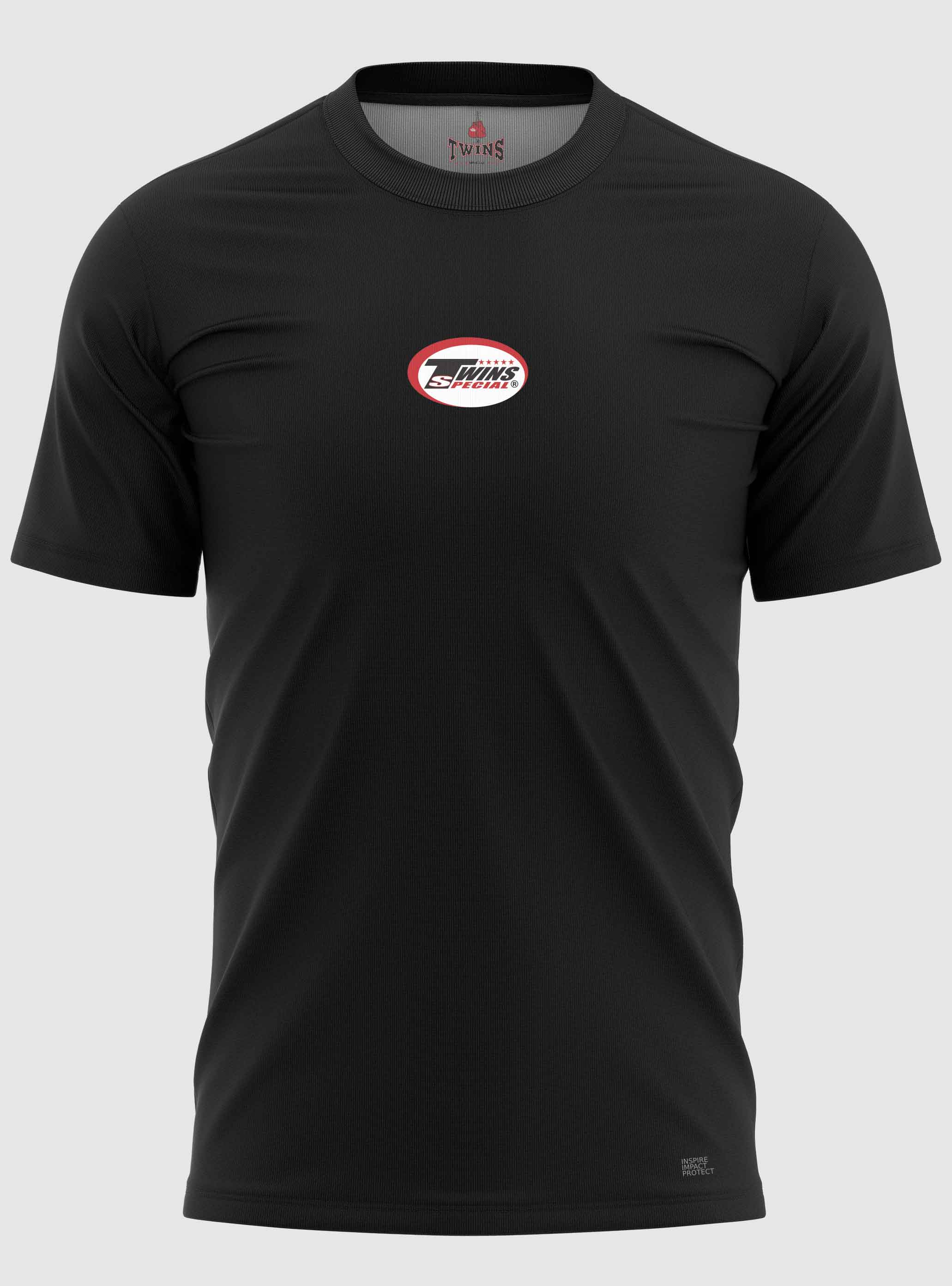 TWINS Muay Thai Boxing T-Shirt - Solid - Classic Tones - Black, Grey, White, Gold, Silver