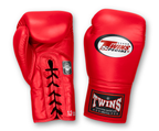 TWINS Boxing Gloves- Premium Leather w/ Laceup - Bold Colors - Purple - Blue - Dark-Green - Brown - Red