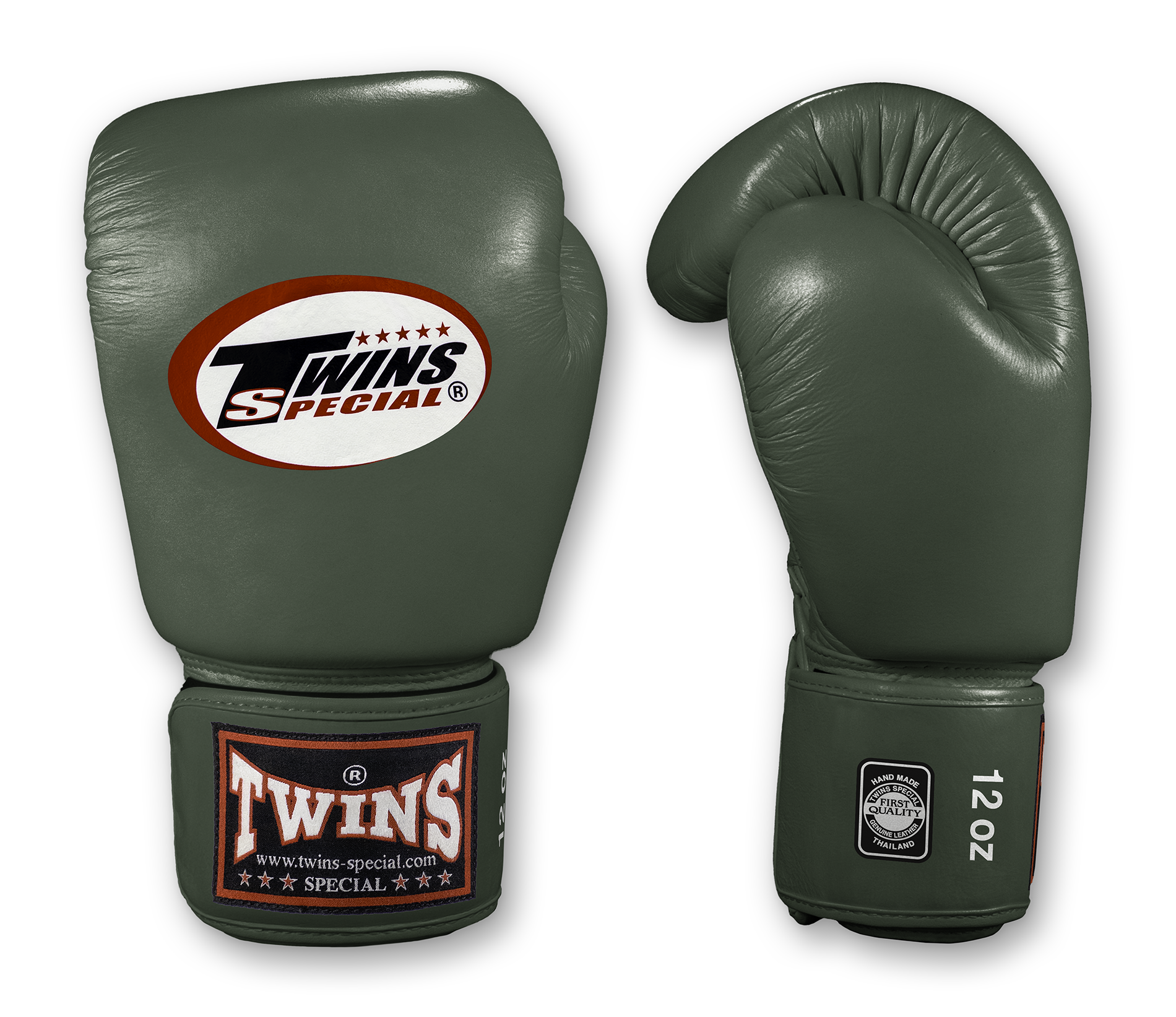 TWINS Boxing Gloves- Premium Leather w/ Velcro - Light Colors - Orange, Yellow, Olive, Light Blue, Pink