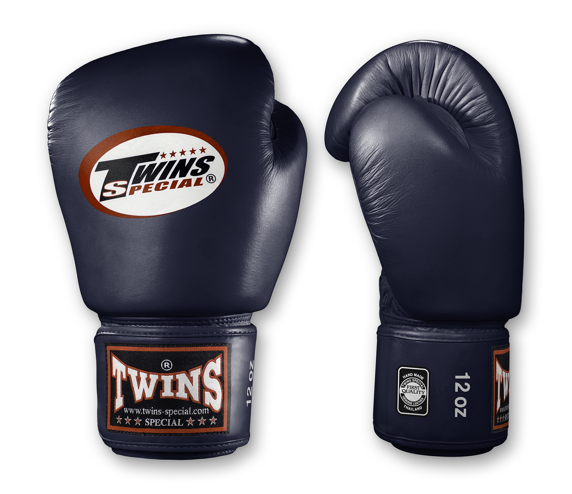 TWINS Boxing Gloves- Premium Leather w/ Velcro - Dark Colors - Maroon, Dark Brown, Green, Navy, Purple