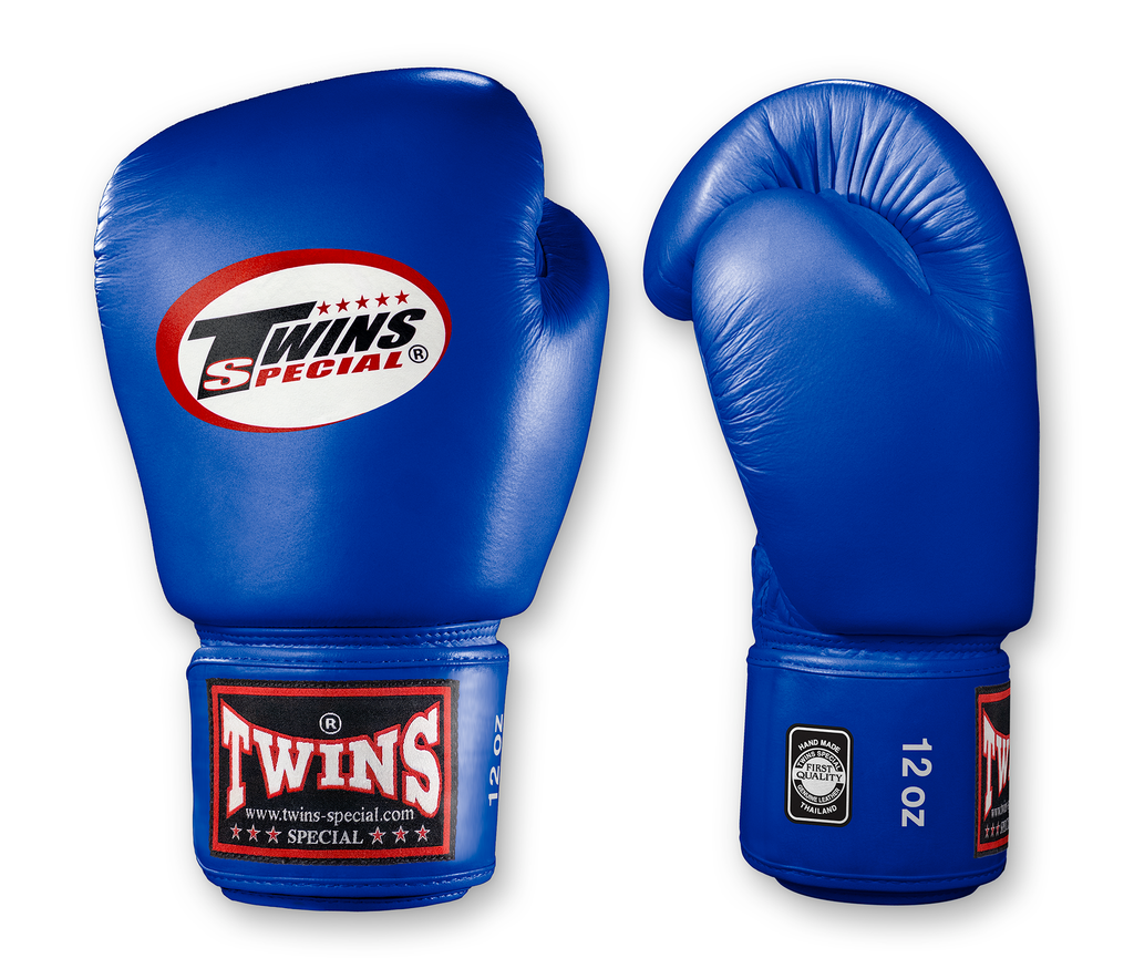 TWINS Boxing Gloves- Premium Leather w/ Velcro - Bold Colors - Red, Brown, Lime Green, Blue, Lavender