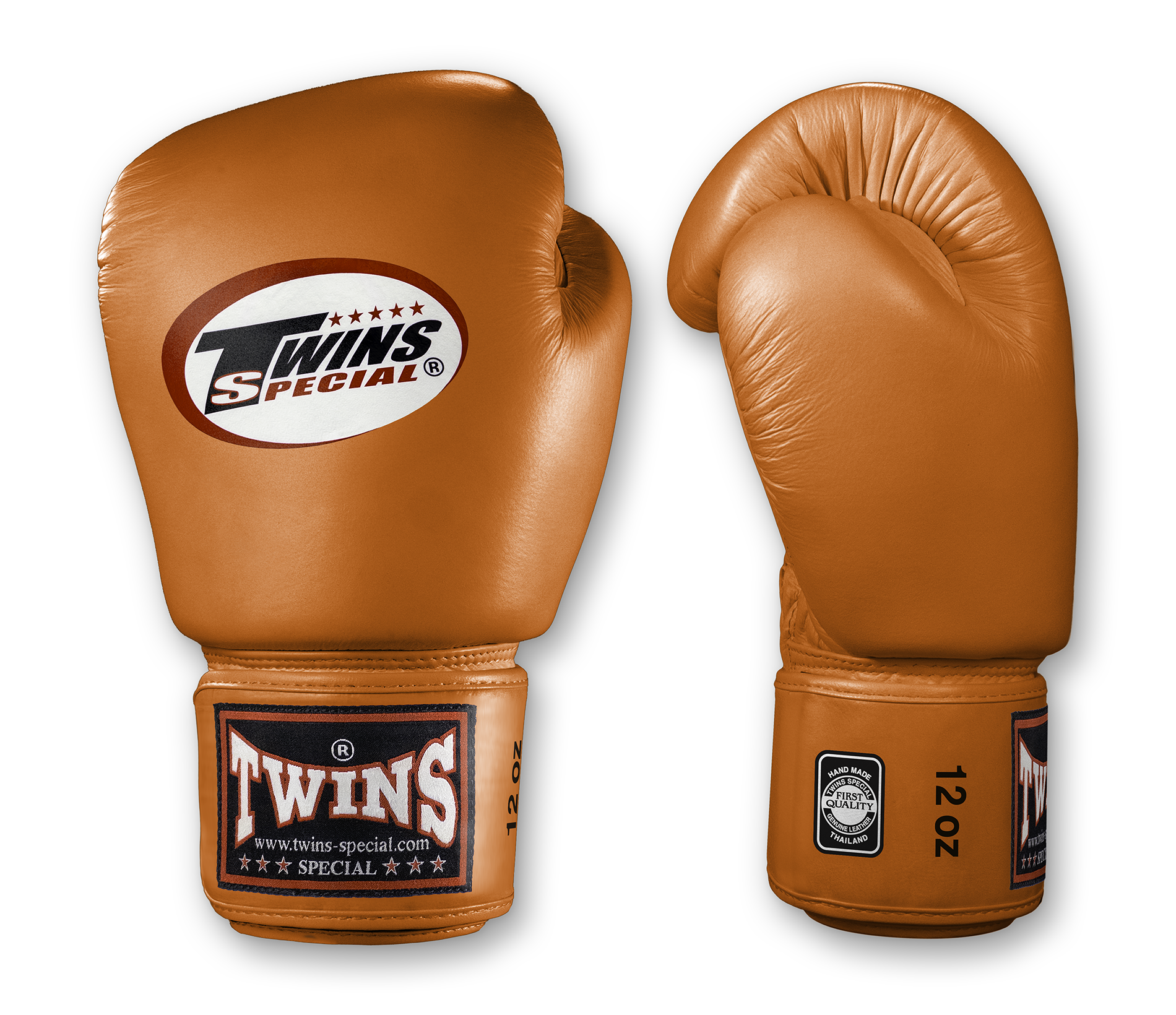 TWINS Boxing Gloves- Premium Leather w/ Velcro - Light Colors - Orange, Yellow, Olive, Light Blue, Pink
