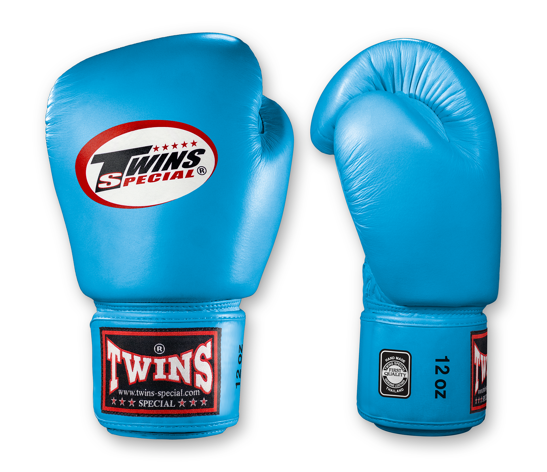 TWINS Boxing Gloves- Premium Leather w/ Velcro - Light Colors - Orange, Yellow, Olive, Light Blue, Pink