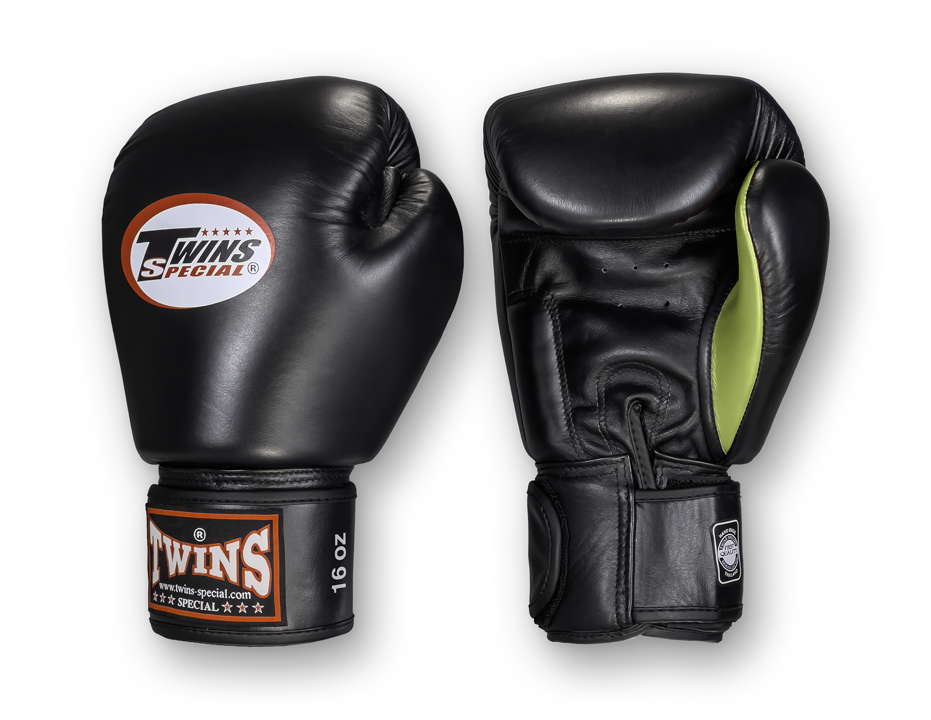 TWINS Boxing Gloves- Dagger - Premium Leather w/ Velcro- Black, Red, Blue, Lavender, Lime Green