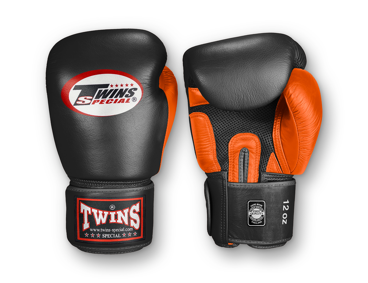 TWINS Air Palm Wrist Strap boxing gloves — Orange | Twins Special