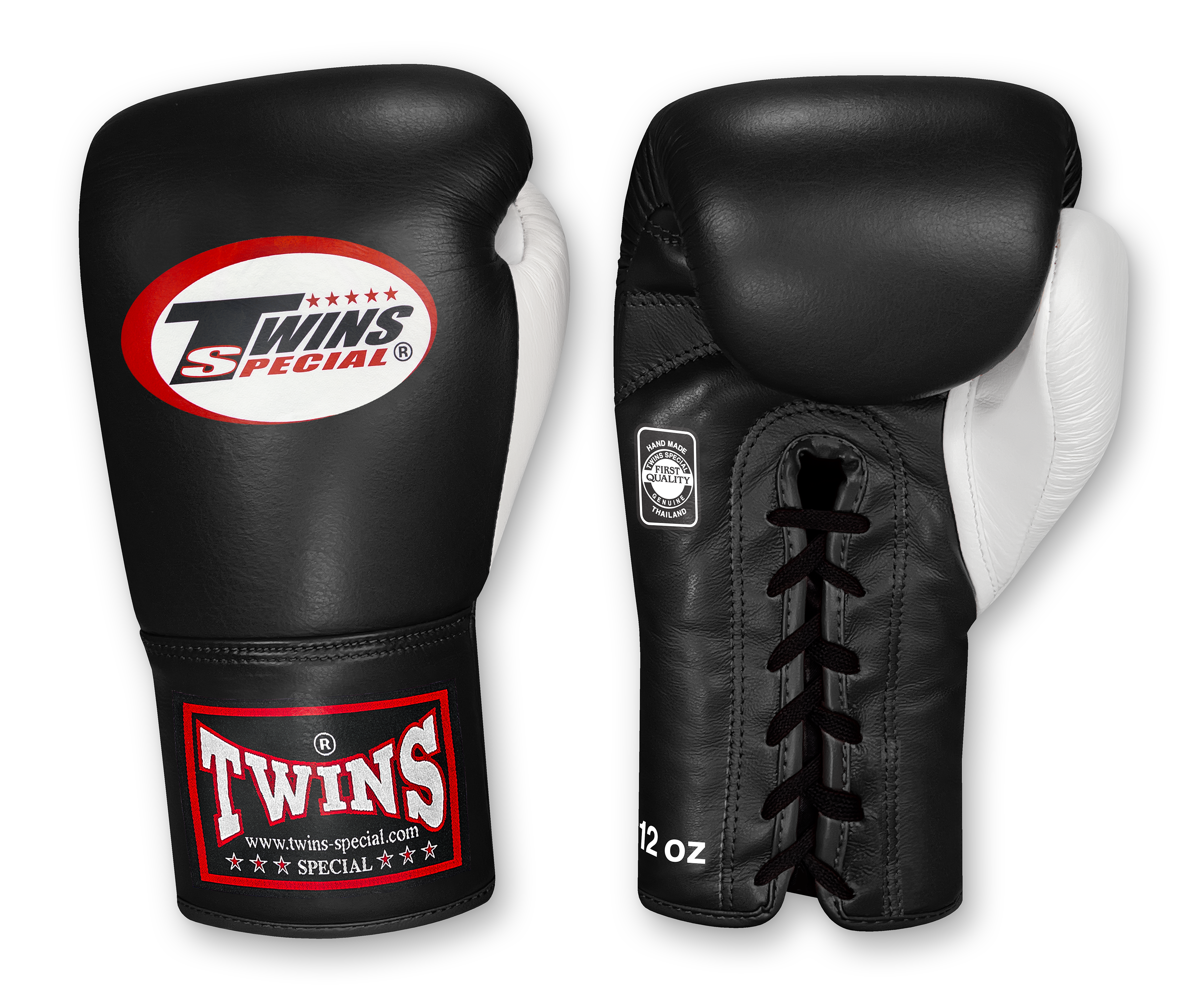 Dual Color Laceup - Colored Body and Palm - White Thumb - Classics - Black, White, Gold, Silver