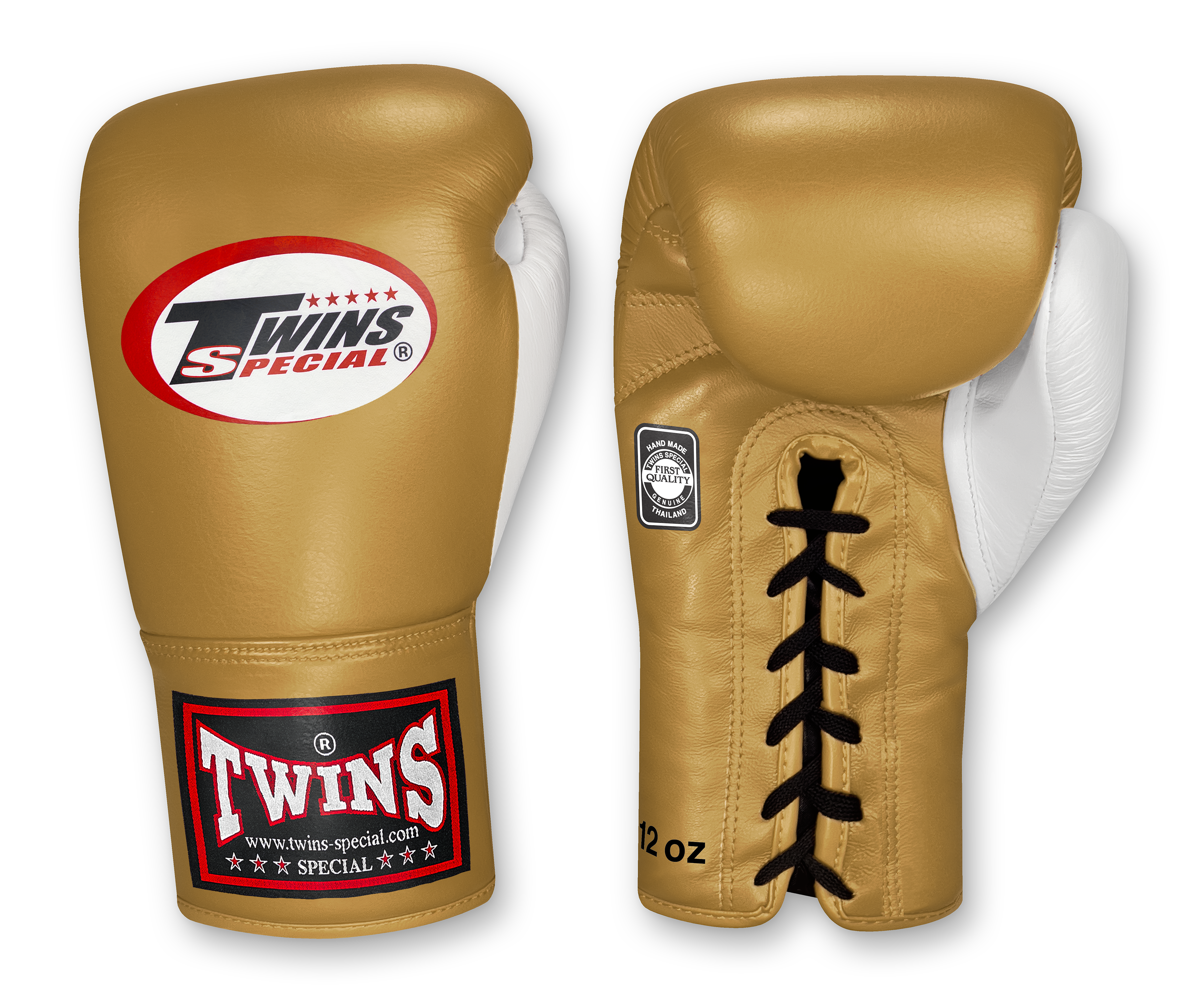 Dual Color Laceup - Colored Body and Palm - White Thumb - Classics - Black, White, Gold, Silver