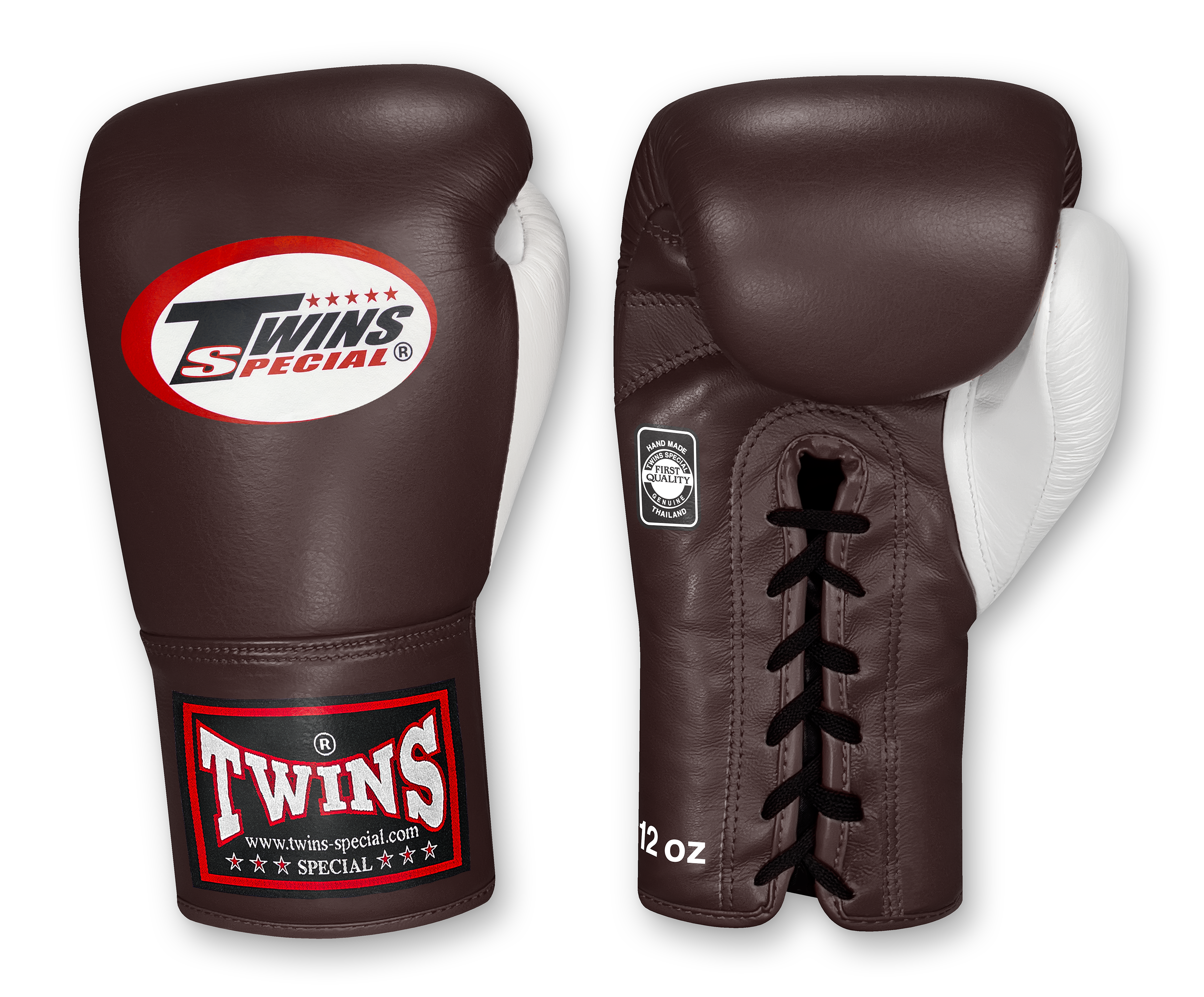 Dual Color Laceup - Colored Body and Palm - White Thumb - Darks -Maroon, Green, Dark Brown, Navy, Dark Red