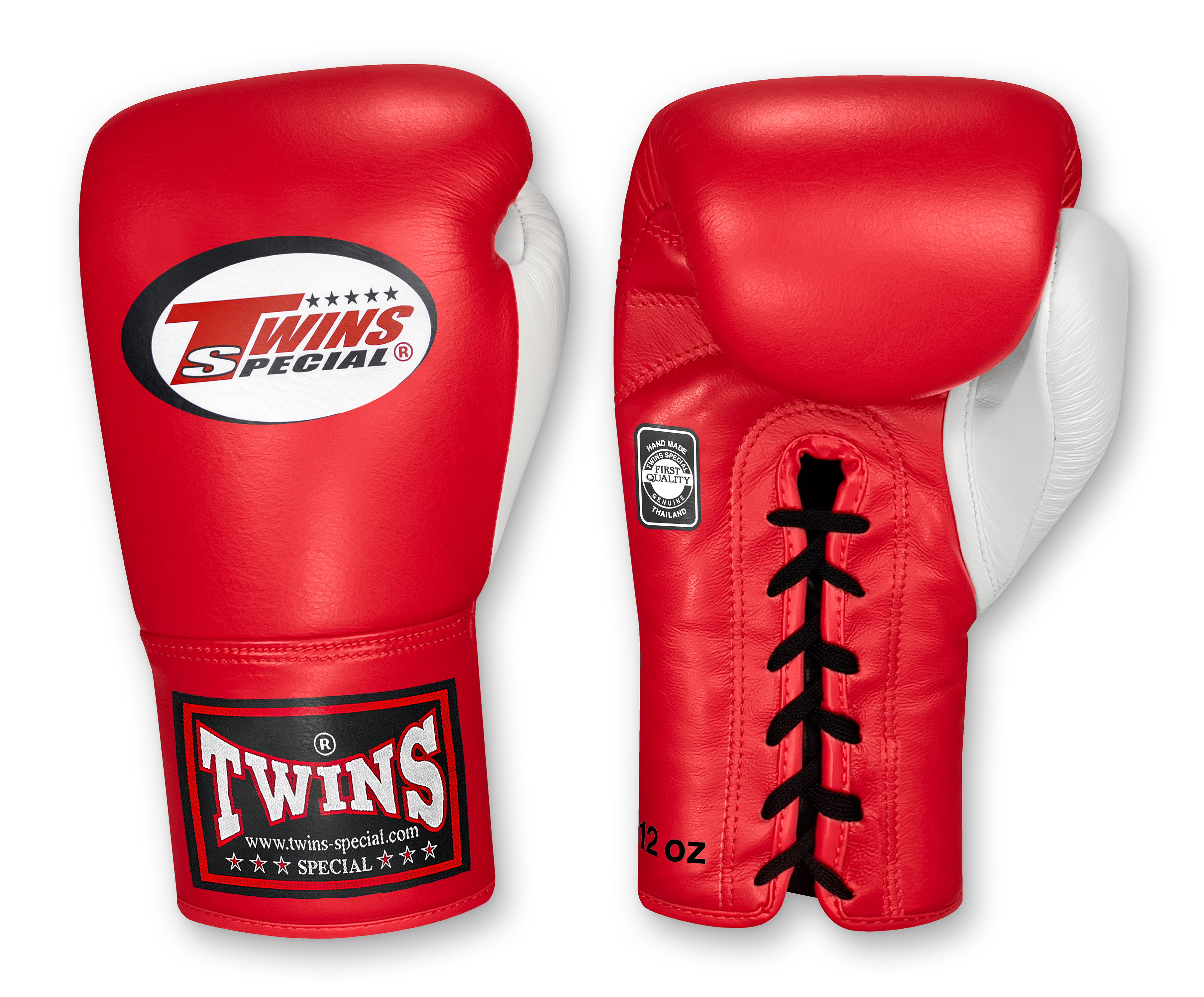 Dual Color Laceup - Colored Body and Palm - White Thumb - Bolds - Red, Blue, Brown Lime, Lavender