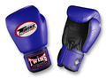 TWINS Boxing Gloves- Dual Color- Premium Leather w/ Velcro - Purple, Blue, Dark-Green, Red Fist, Black Palm