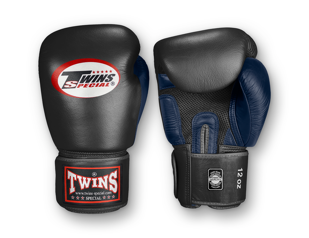 TWINS Air Palm Wrist Strap boxing gloves — Navy | Twins Special