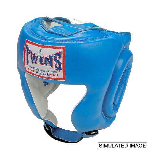 TWINS Head Gear- Premium Leather w/ Cheek - Orange, Yellow, Light, Blue, Pink