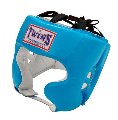 TWINS Professional Head Gear- Premium Leather - Orange, Yellow, Light, Blue, Pink