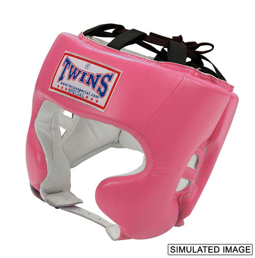 TWINS Professional Head Gear- Premium Leather - Orange, Yellow, Light, Blue, Pink