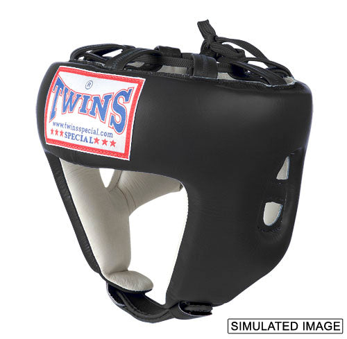 TWINS Pro Head Gear- Premium Leather - Black, White, Silver, Gold