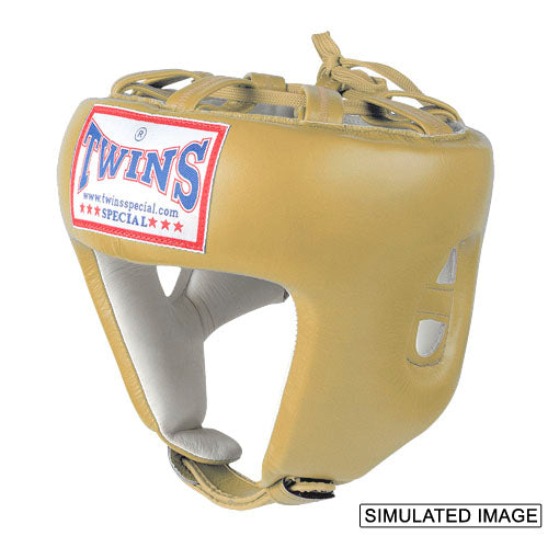 TWINS Pro Head Gear- Premium Leather - Black, White, Silver, Gold