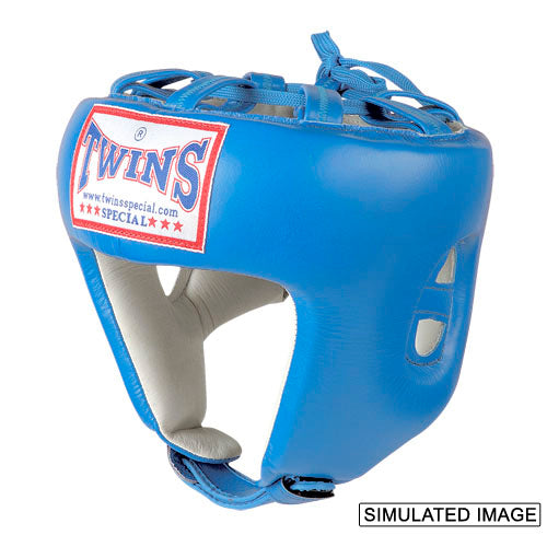 TWINS Pro Head Gear- Premium Leather - Pink, Orange, Light, Blue, Yellow