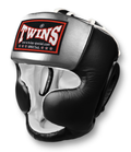 Full Face Head Gear- Premium Leather w/ Lace Up - Dual Color Silver, Gold and Black