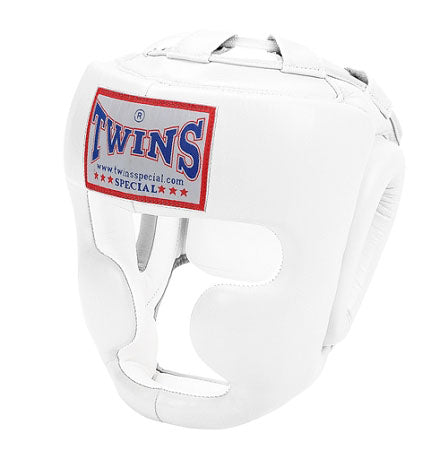 TWINS Full Face Head Gear- Pro Synthetic w/ Velcro - Red, Blue, Black, White