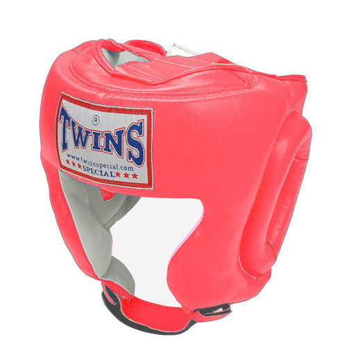 TWINS Head Gear- Premium Leather w/ Cheek - Orange, Yellow, Light, Blue, Pink