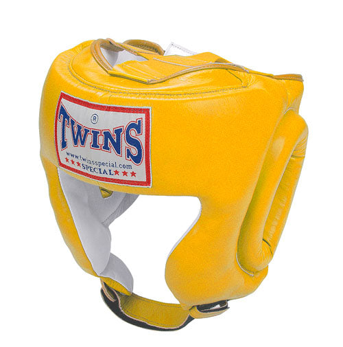 TWINS Head Gear- Premium Leather w/ Cheek - Orange, Yellow, Light, Blue, Pink