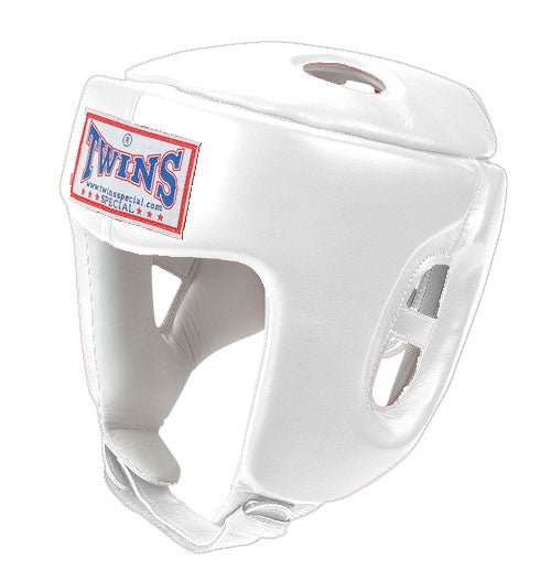 TWINS Head Gear- Premium Leather Padded Top - Black, White, Silver, Gold