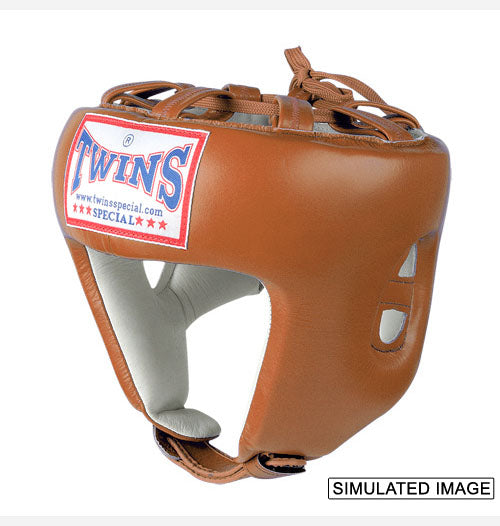 TWINS Pro Head Gear- Premium Leather - Red, Purple, Green, Brown, Blue