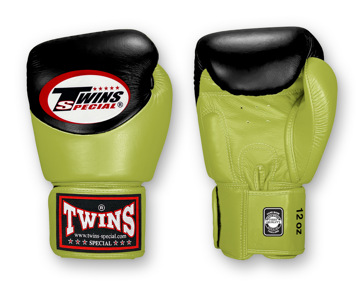 TWINS Boxing Gloves - Dual Color - Air Palm - Velcro - BGVLA2 - by