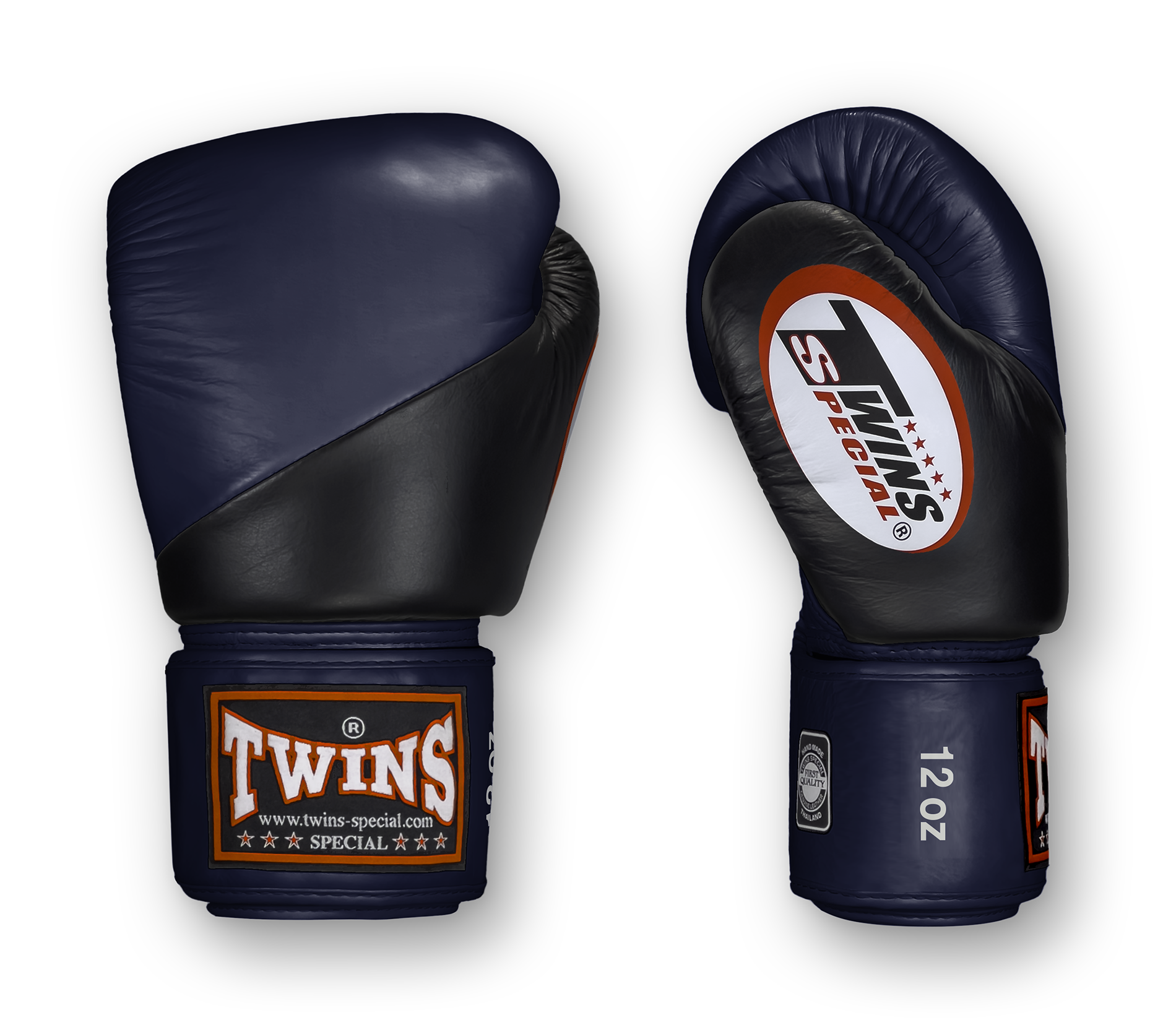 TWINS Boxing Gloves - Angle Color - Velcro - 8 - Purple, Blue, Dark-Green, Red