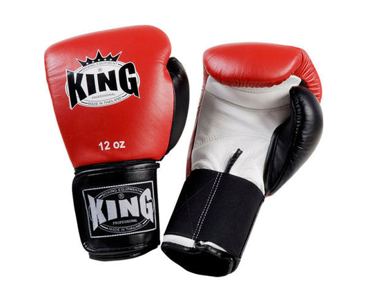 KING Boxing Gloves- Professional Velcro - Triple Colors