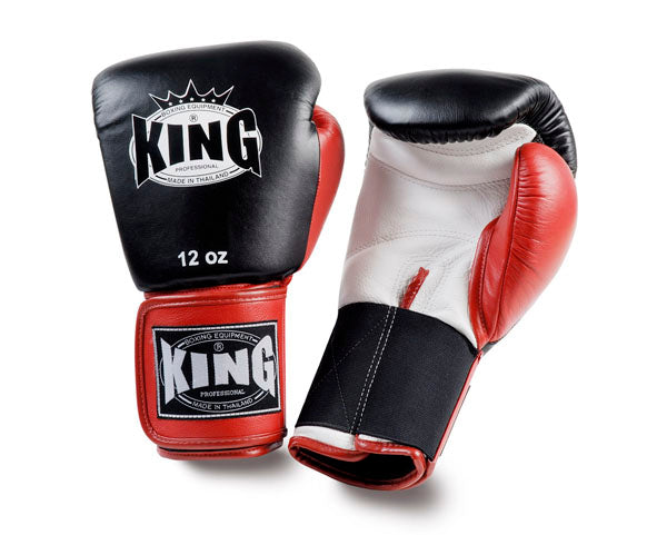 KING Boxing Gloves- Professional Velcro - Triple Colors