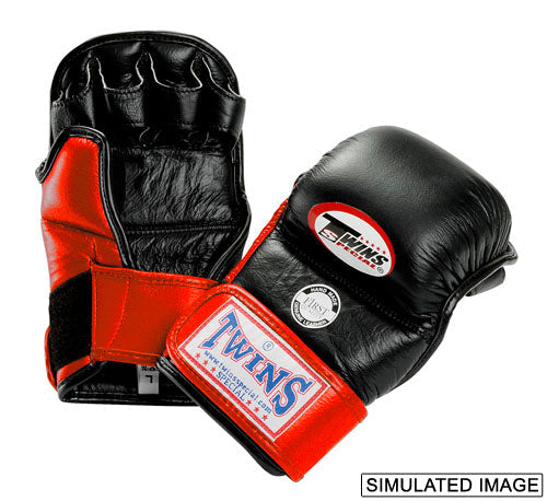 TWINS MMA Gloves With Fingers - Red, Blue, Black