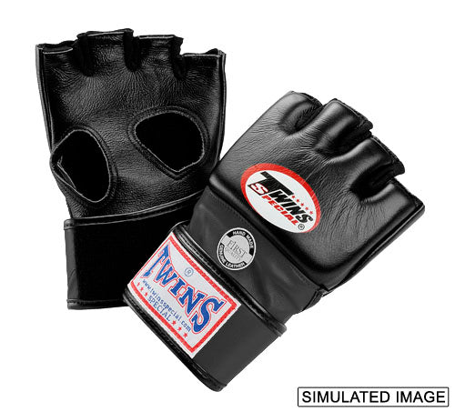 TWINS MMA Fingerless Gloves - Red, Blue, Black