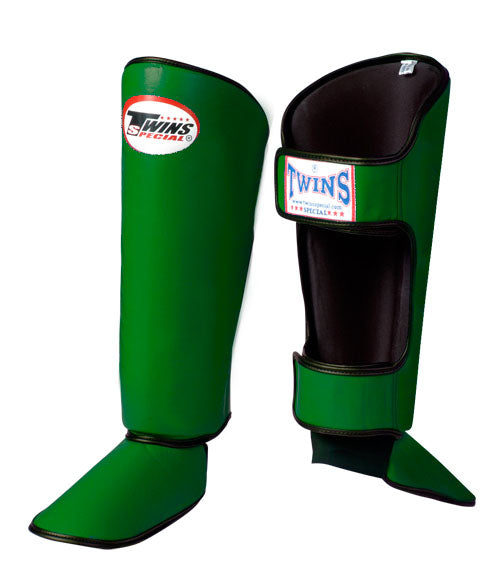 TWINS Classic Shin Guards- Premium Leather - Purple, Red, Green, Brown, Blue