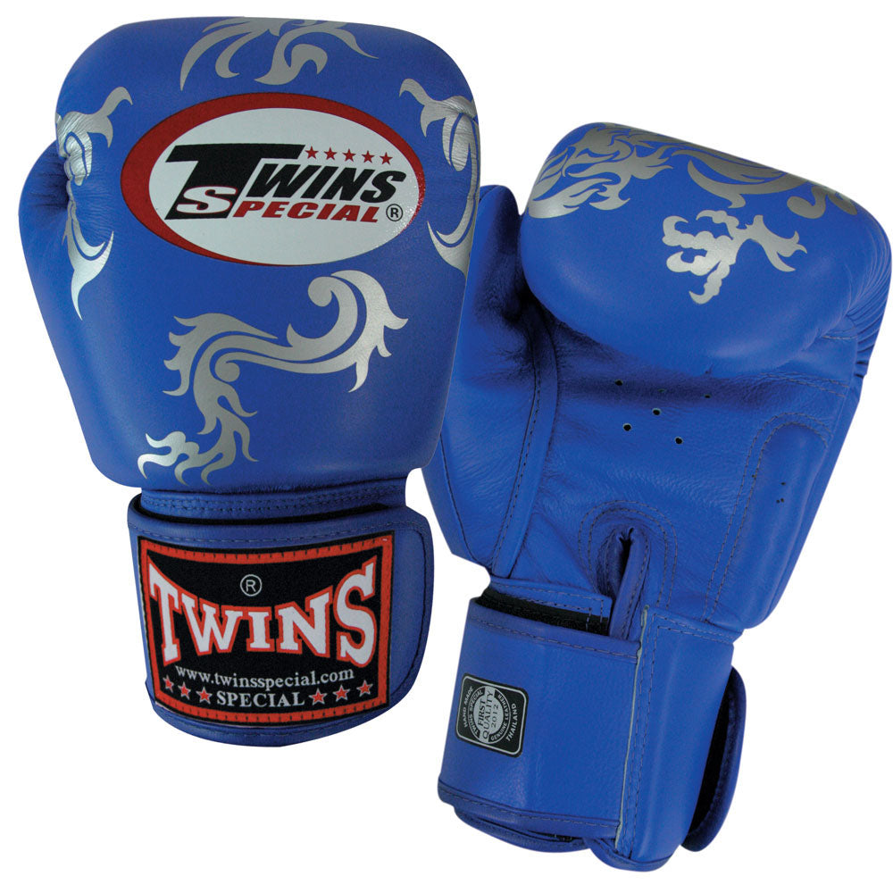 TWINS Mystery Boxing Gloves- Premium Leather- Blue