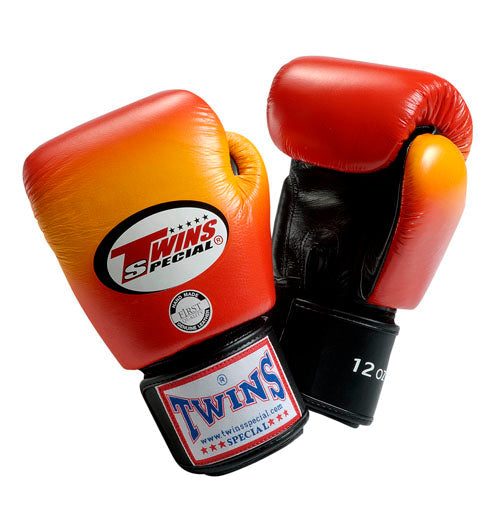 TWINS Horizontal Slide Boxing Gloves- Premium Leather