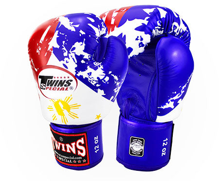 TWINS Philippine Flag Boxing Gloves- Premium Leather