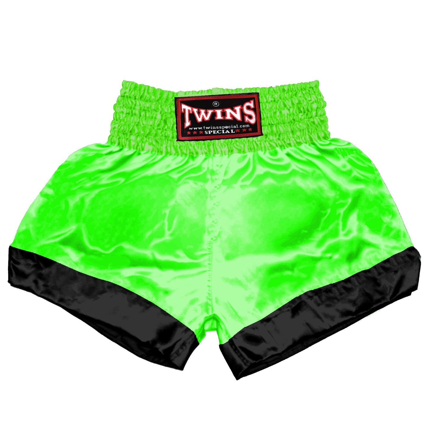 TWINS Muay Thai Shorts - Dual - Bold Colors - Leg Bands - Black - Legs - Red, Brown, Green, Blue, Lavender