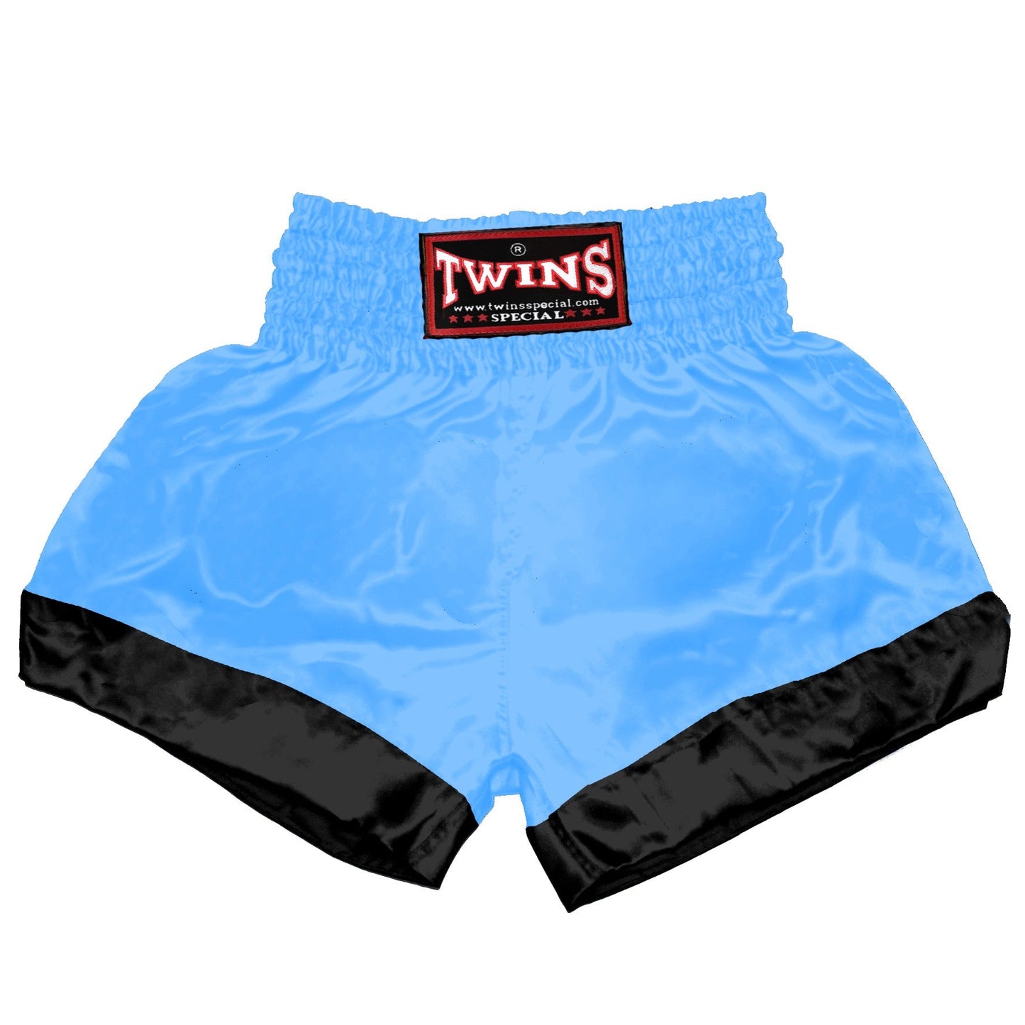 TWINS Muay Thai Shorts - Dual - Bright Colors - Leg Bands - Black - Legs - Orange, Yellow, Olive, Light Blue, Pink