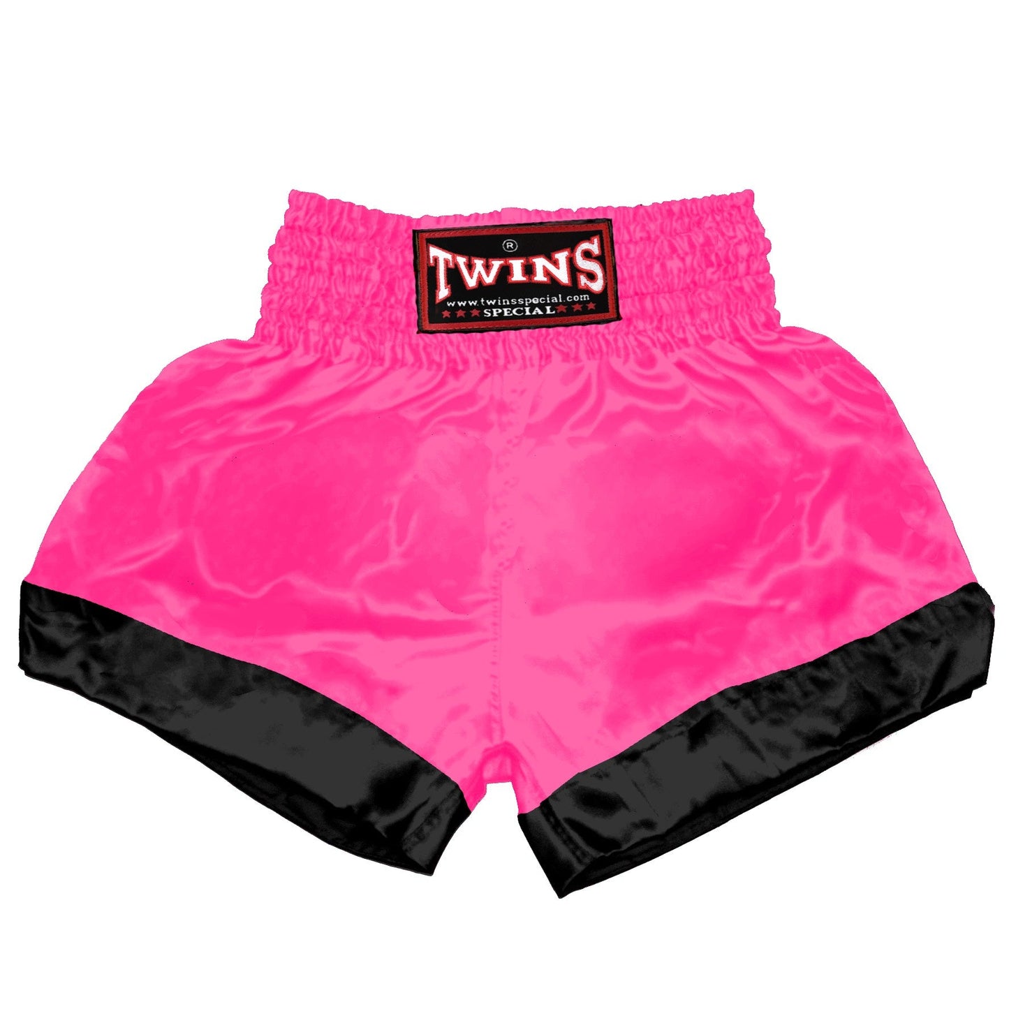 TWINS Muay Thai Shorts - Dual - Bright Colors - Leg Bands - Black - Legs - Orange, Yellow, Olive, Light Blue, Pink