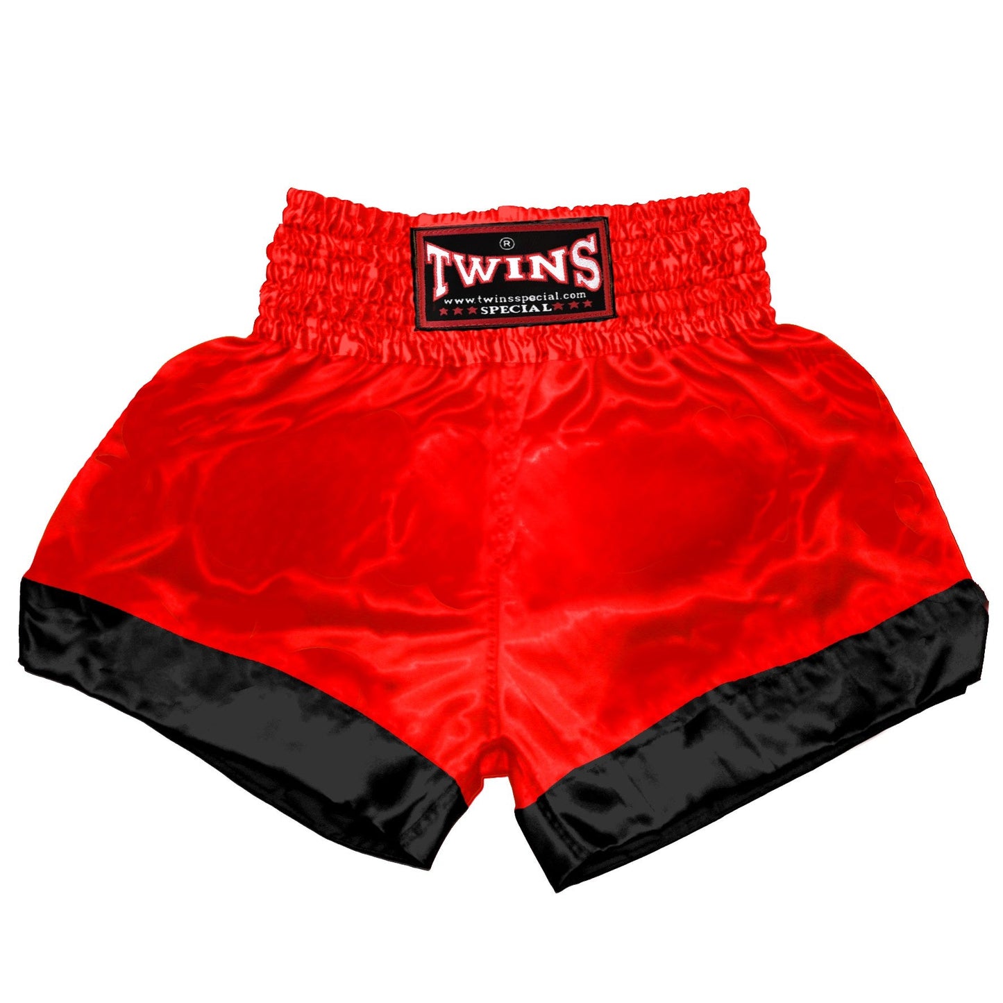 TWINS Muay Thai Shorts - Dual - Bold Colors - Leg Bands - Black - Legs - Red, Brown, Green, Blue, Lavender